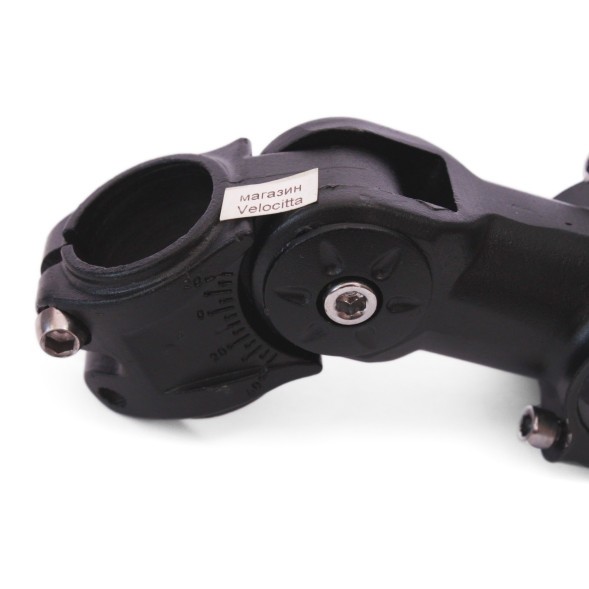 Вынос руля велосипедный Kalloy LYDT-93-8(31.8/85), алюмин., регулир., безрезьб., 31.8 мм, 28.6 мм, 85 мм, черный