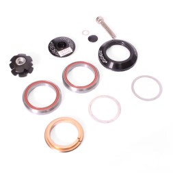 Рулевая колонка Neco H51, 1-1/8", интегрированная, безрезьбовая (28.6x42x30), подшипн. 45°x 45°, высота 9.4 мм, с якорем