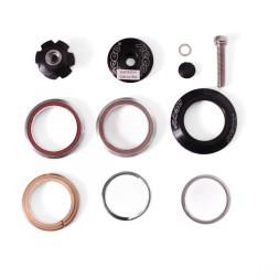 Рулевая колонка Neco H51, 1-1/8", интегрированная, безрезьбовая (28.6x42x30), подшипн. 45°x 45°, высота 9.4 мм, с якорем