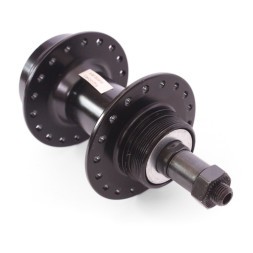 Втулка задняя A208RQ black, ось 3/8"х135x145 мм, под диск 6 болтов, под трещотку, на эксцентрике, 36 отверстий, алюминиевая, box