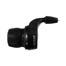 Ревошифт велосипедный Skillful M100-3-BK, левый 3 ск., с тросом 1800 мм, Black