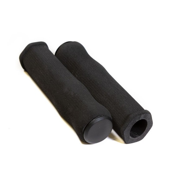 Рукоятки руля Hualong HL-GR02-Black, полиуретановые, 125 мм, эргономические, с заглушками, торг. уп.