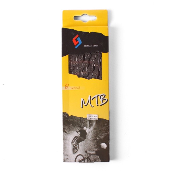 Цепь для велосипеда Velo 1/2&amp;quot;x3/32&amp;quot;, 8 ск., 116 звеньев, с замком