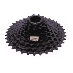 Кассета велосипедная KMC, 9 скоростей, 11-36 зубьев, черный, торг. упаковка