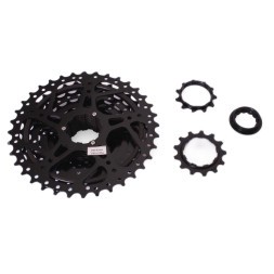 Кассета велосипедная KMC, 9 скоростей, 11-36 зубьев, черный, торг. упаковка