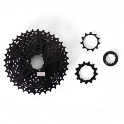 Кассета велосипедная KMC, 9 скоростей, 11-36 зубьев, черный, торг. упаковка