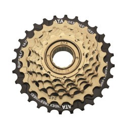 Трещотка ATA KDF-611, 6 скоростей, зубья 14-28T, Kangyue, brown/black