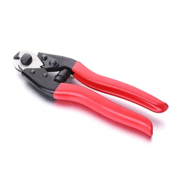 Кусачки велосипедные Kenli KL-9740B, секатор для тросов/оплетки, CR-V, с фиксатором, прорезин. ручки