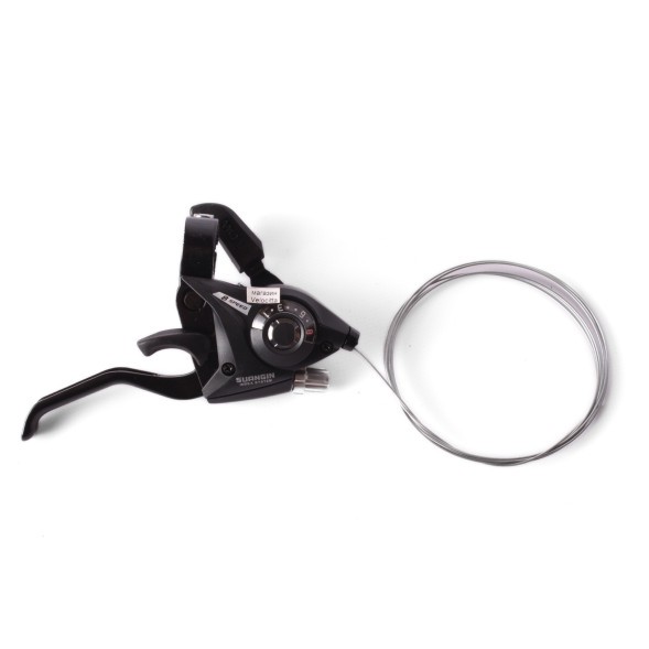 Шифтер/тормозная ручка Suangin, правая, 8 скоростей, трос, для Shimano ST-EF51, черный