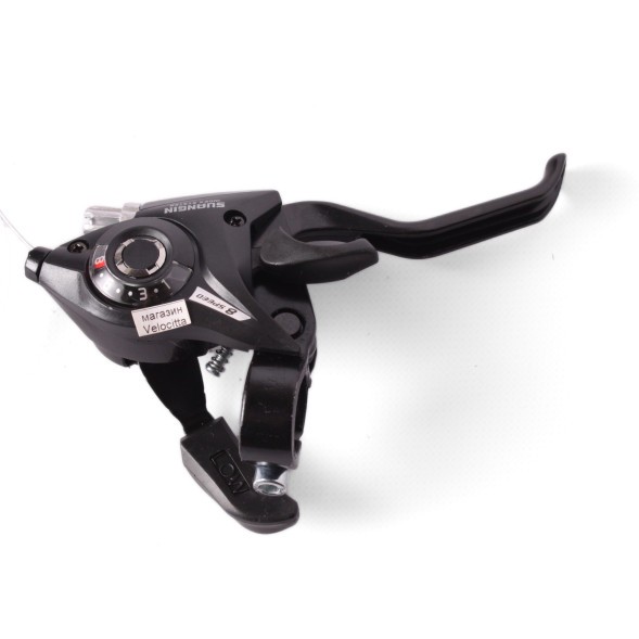 Шифтер/тормозная ручка Suangin, правая, 8 скоростей, трос, для Shimano ST-EF51, черный