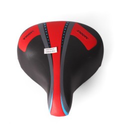 Седло велосипедное Saddle, подростковое, 190x210 мм, пружинное, с замком, черно-красный