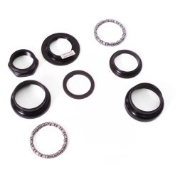 Рулевая набор Neco H833, резьбовая колонка, 1-1/8"x26T переход на 1" Ø22.2x34x27 мм, инд.упак.