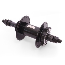 Веловтулка задняя 44 R, ось 3/8"х135x175 мм, стальная, Disk, под трещотку, с гайками, 36 отверстий, черная