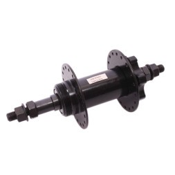 Веловтулка задняя 44 R, ось 3/8"х135x175 мм, стальная, Disk, под трещотку, с гайками, 36 отверстий, черная