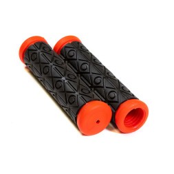 Грипсы велосипедные HL-G35B-TPR-Black, резиновые, 120 мм, 2-х компонентные, с красным кантом