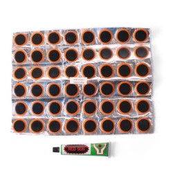 Аптечка велосипедная Red Sun RS4801, круглые заплатки, 48 шт, клей