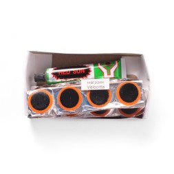 Аптечка велосипедная Red Sun RS4801, круглые заплатки, 48 шт, клей