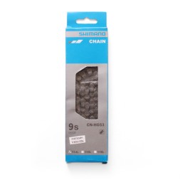 Цепь велосипедная Shimano Deore HG53, 9 скоростей, 114 звеньев, ампульный пин