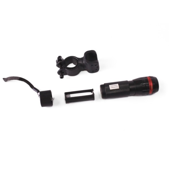 Фара для велосипеда KMS 7000, передняя, 3 режима, ближн./дальн. свет, 1 Вт, без батареек, AAAx3, красный