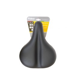 Велоседло актив "VELO" VL-6100E, 272x213 мм, COMFORT GEL, гелевое, эластомерное, черный