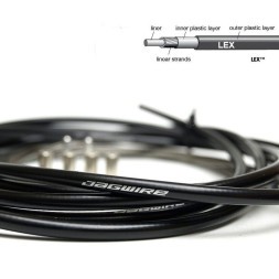 Оплетка троса переключения Jagwire LEX-SP, Ø 4 мм, продольное сечение, бухта 20 м, черный