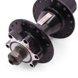 Втулка задняя A260R black, ось 3/8"х135x145 мм, алюмин., под диск 6 болтов, под кассету 8/10 ск., с эксцентриком, 36 отверстий, б/уп.