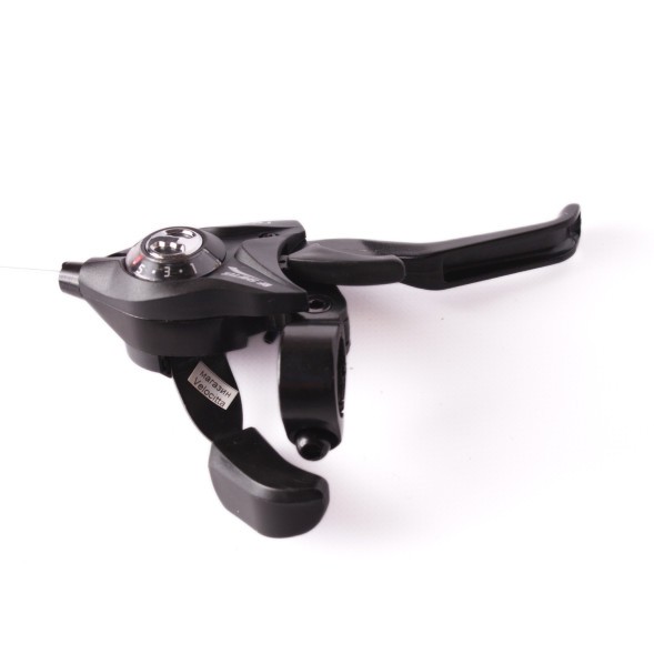 Шифтер велосипедный Rush (Radius), аналог ST-EF51, 7 скоростей, с тормозной ручкой, правый