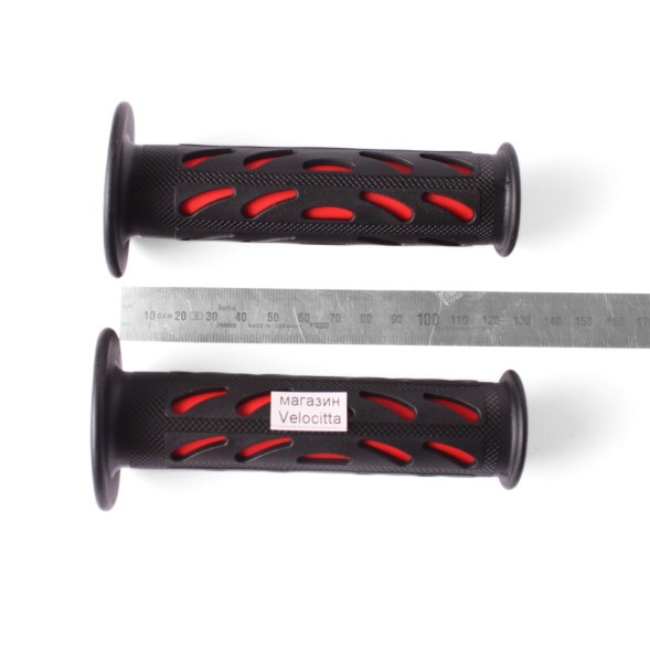 Грипсы велосипедные для BMX и трюковых самокатов, 125 мм, с окантовкой, красный