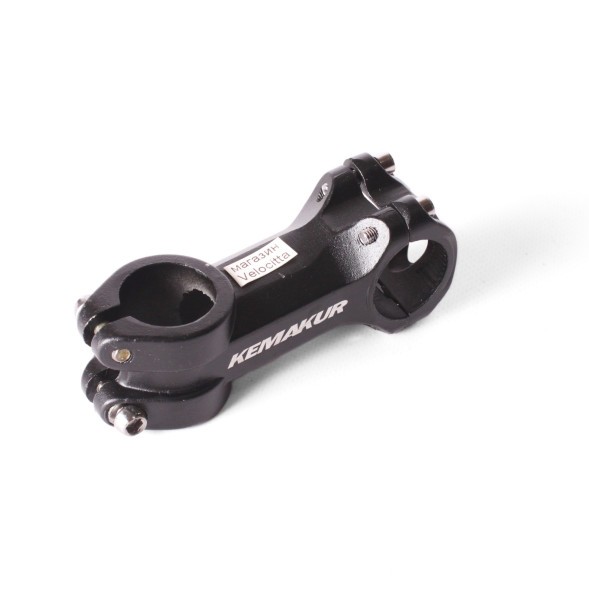 Вынос велосипедный HS-080F, для безрезьбовой вилки, 1-1/8&amp;quot;, угол 7°, 90 мм, алюминиевый, нерегулируемый, 4 болта, черный, посадка под руль 31.8 мм