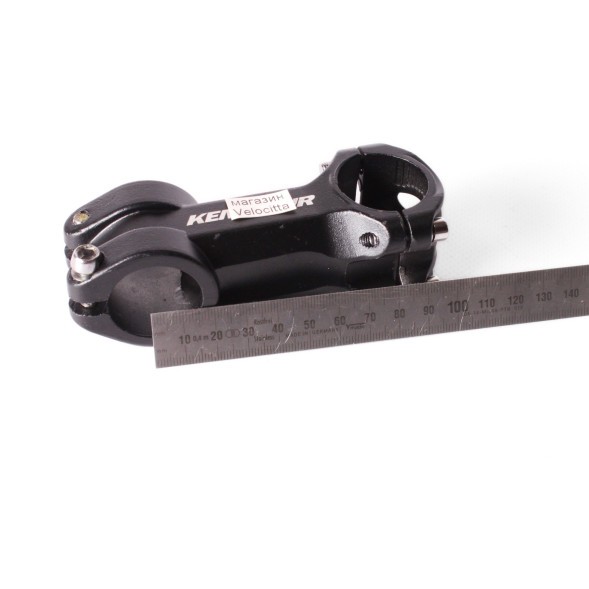 Вынос велосипедный HS-080F, для безрезьбовой вилки, 1-1/8&amp;quot;, угол 7°, 90 мм, алюминиевый, нерегулируемый, 4 болта, черный, посадка под руль 31.8 мм