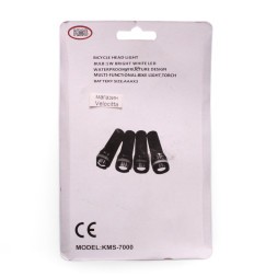 Фара для велосипеда KMS 7000, передняя, 3 режима, с меняющимся фокусом, 1 Вт, без батареек, AAAx3, зеленый