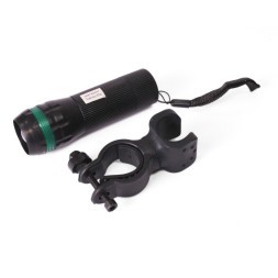 Фара для велосипеда KMS 7000, передняя, 3 режима, с меняющимся фокусом, 1 Вт, без батареек, AAAx3, зеленый