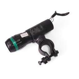 Фара для велосипеда KMS 7000, передняя, 3 режима, с меняющимся фокусом, 1 Вт, без батареек, AAAx3, зеленый