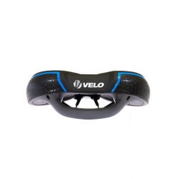 Седло велосипедное VELO VL-6393BBK, 265x213 мм, актив, COMFORT, Plush, вакуумное, черный
