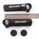 Рога велосипедные Zoom MT-A27, 100 мм, алюминиевые, Lock On, черный, блистер