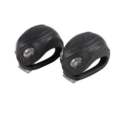 Комплект фонарей Jing Yi Cobra JY-267-18, передняя/задний, 2 режима, 4 LED, силикон, блистер