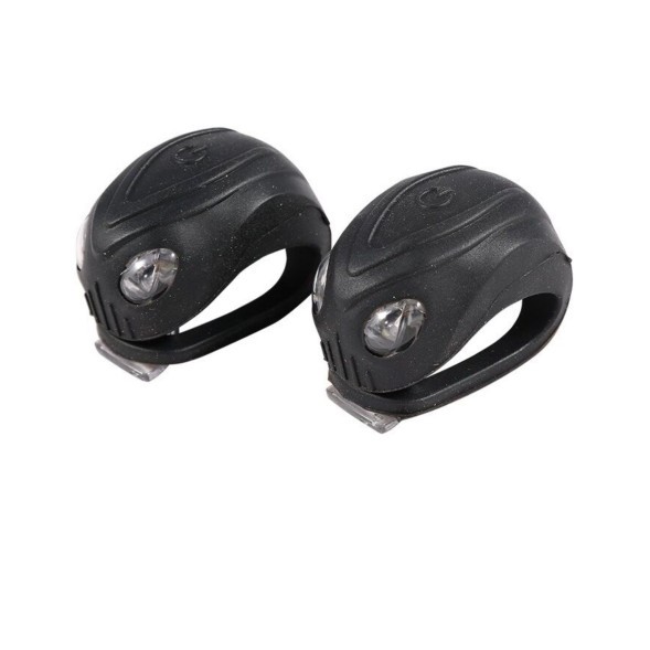 Комплект фонарей Jing Yi Cobra JY-267-18, передняя/задний, 2 режима, 4 LED, силикон, блистер