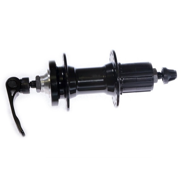 Втулка задняя A217R black, ось 3/8&amp;quot;х135x145 мм, алюмин., под диск 6 болтов, кассету 8/10ск., на эксцентрике, 36H, с промподшип., упак.