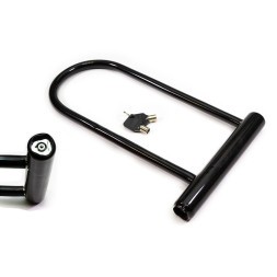 Замок велосипедный Golden Key GK104.202, U-образный, с ключами, 180×320 мм, в силиконовой оплетке, стальной, блистер