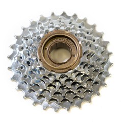 Трещотка Tri-Diamond FW-206-6-CPD, 6 скоростей, зубьев 14-28T, стальная, хромированная