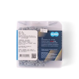 Велосипедная цепь KMC (Х8), 1/2 x 3/32, 116L, 8 скор., с замком, (аналоговый завод), в коробке