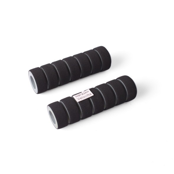 Грипсы велосипедные, поролоновые, 110 мм, серый