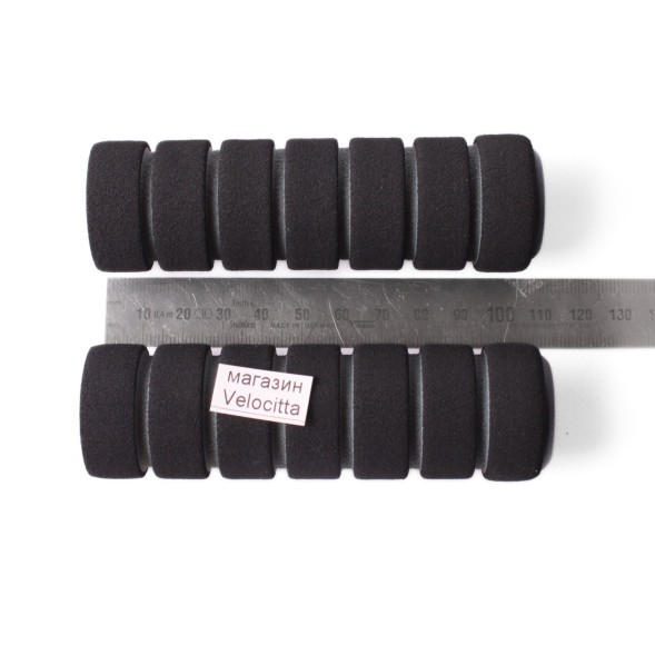 Грипсы велосипедные, поролоновые, 110 мм, серый