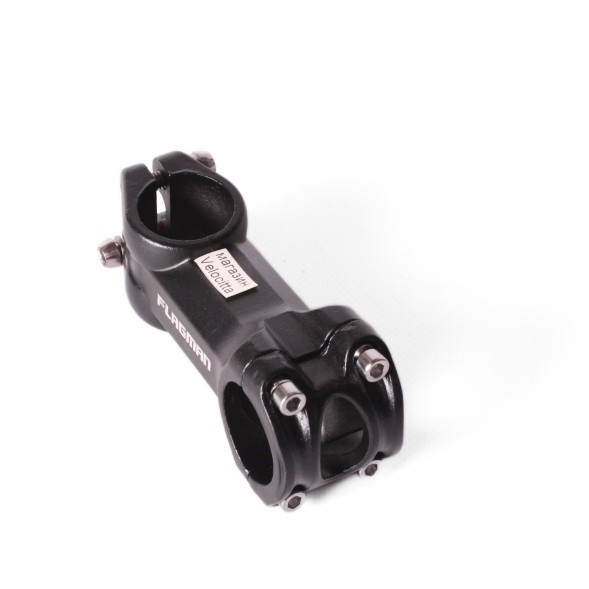 Вынос велосипедный, посадка 31.8 мм, 1-1/8&amp;quot;, для безрезьбовой вилка, алюм, нерегулируемый, 4 болта, черный