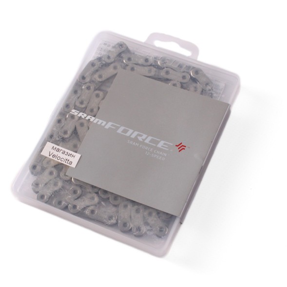 Цепь велосипедная Sram Force AXS, 12 скоростей, 114 звеньев, silber Flattop