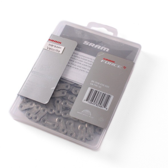 Цепь велосипедная Sram Force AXS, 12 скоростей, 114 звеньев, silber Flattop