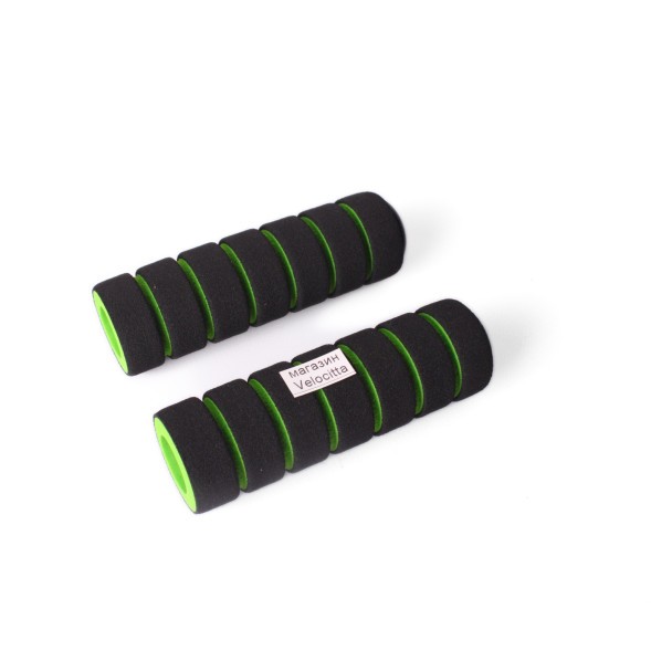 Грипсы поролоновые, велосипедные, 110 мм, зеленый