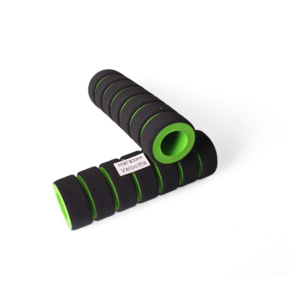 Грипсы поролоновые, велосипедные, 110 мм, зеленый