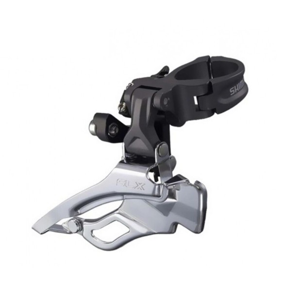 Передний переключатель Shimano SLX FD-M661, Direct mount, хомут 28.6-34.9 мм, 44T, угол 66-69°, универсальная тяга, торг. уп.