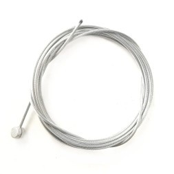 Трос тормоза, стальной, 2000 мм, с гальваническим покрытием, 1 шт., серебристый